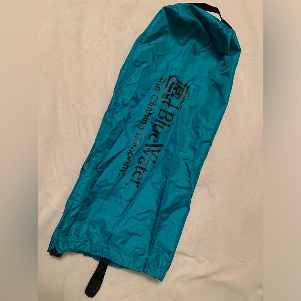 Blue Water rock climbing rope stuff sack bag
